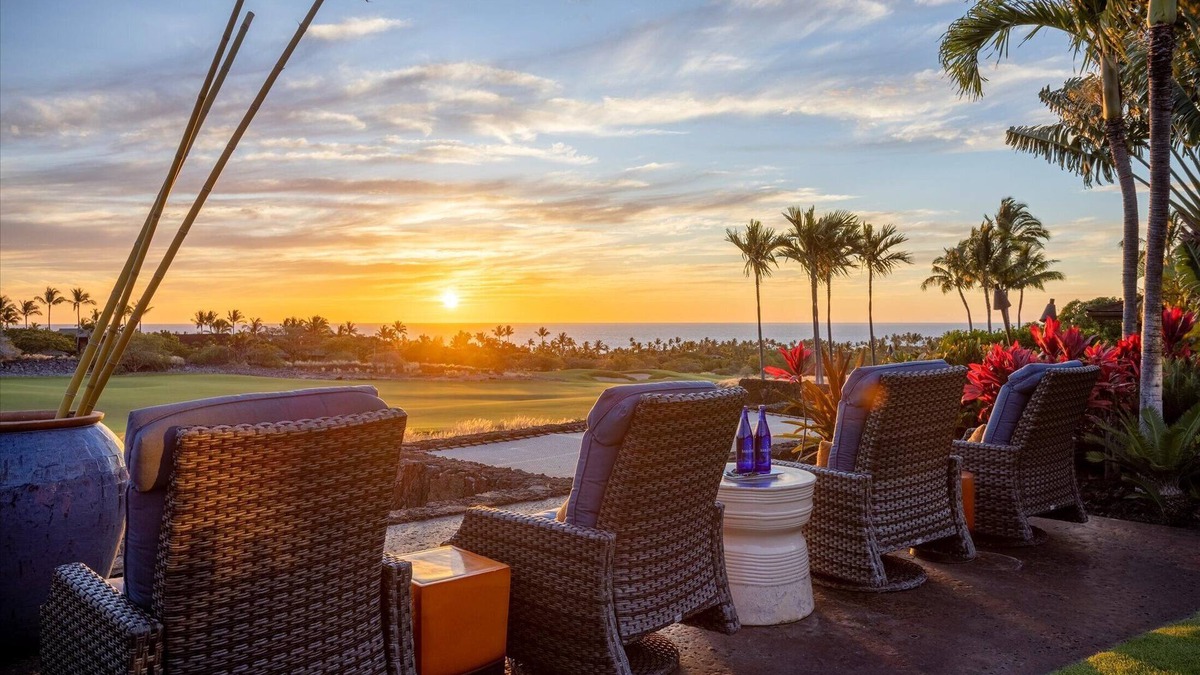 Kaupulehu House | Luxury Estate at Hualalai Resort -Sweeping Ocean and Golf Course Views