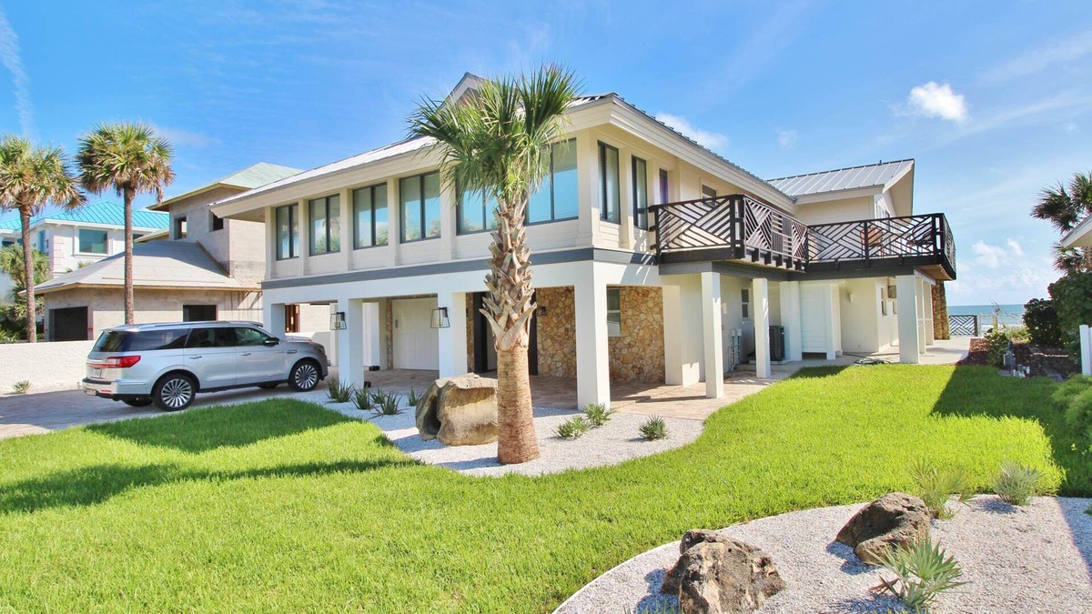 New Smyrna Beach House | Luxury, Hamptons-style Beach House on NSB No-Drive Beach