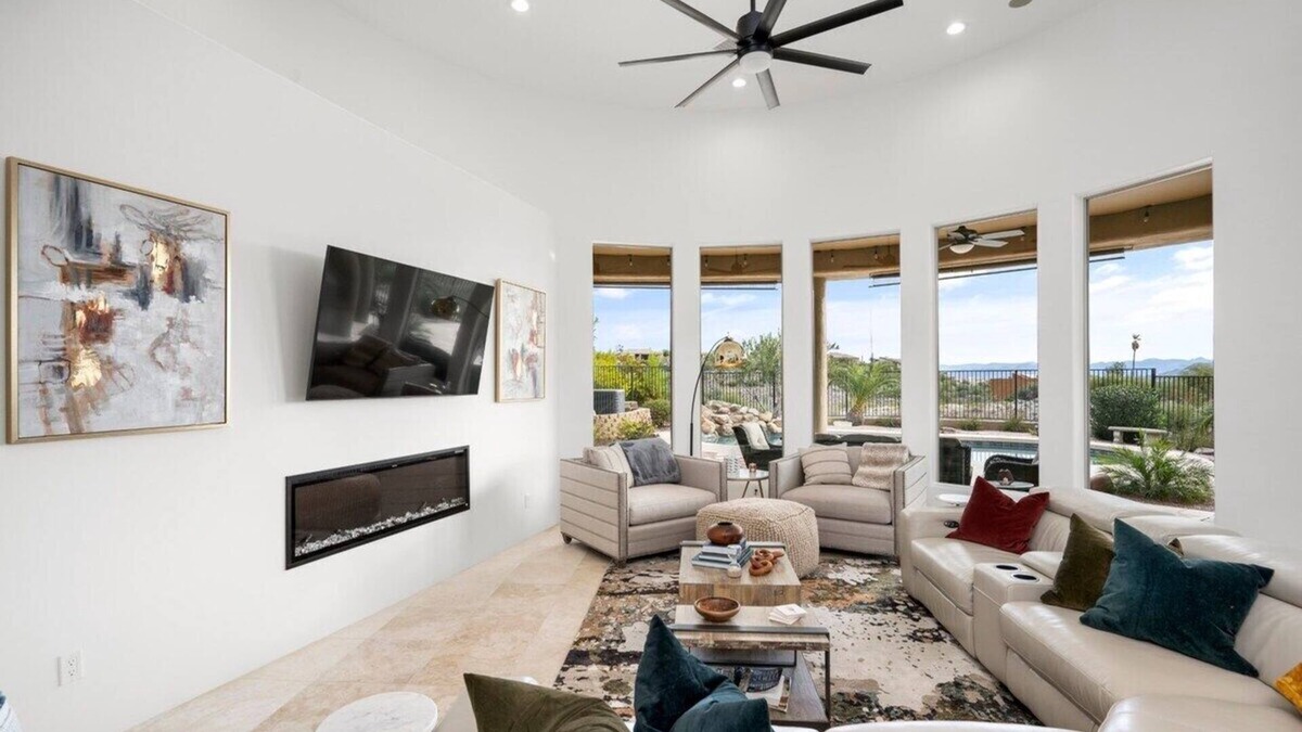 Fountain Hills House | Luxury Home w/Heated Pool, Mountain Views, Games