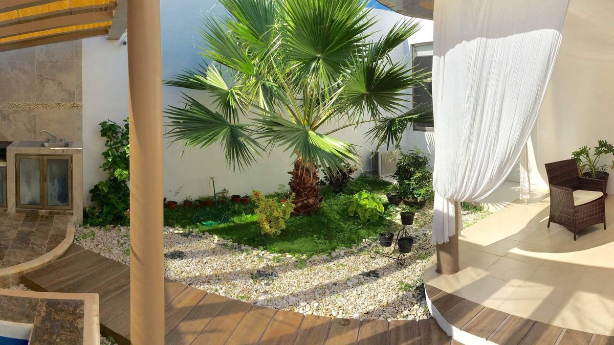 Puerto Juarez House | LUXURY HOUSE WITH PRIVATE SWIMMING POOL, AND GRILL.NEAR THE BEACH