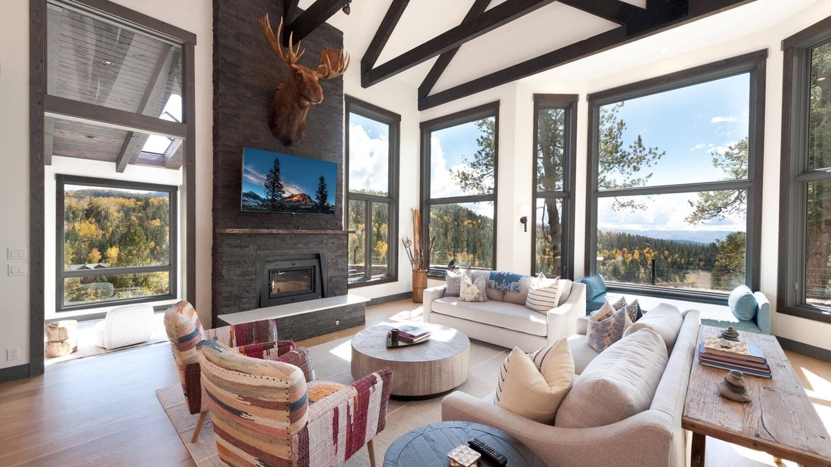 Columbine Lake House | Luxury Modern Mountain Home w/Amazing Lake & Mountain Views. 2 Miles to Purg