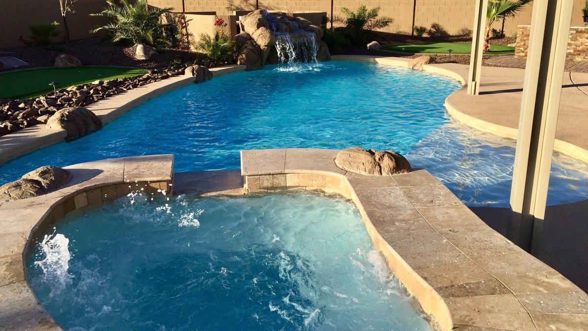 Queen Creek House | Luxury new home, pool/spa, putting greens, mist system, pool table