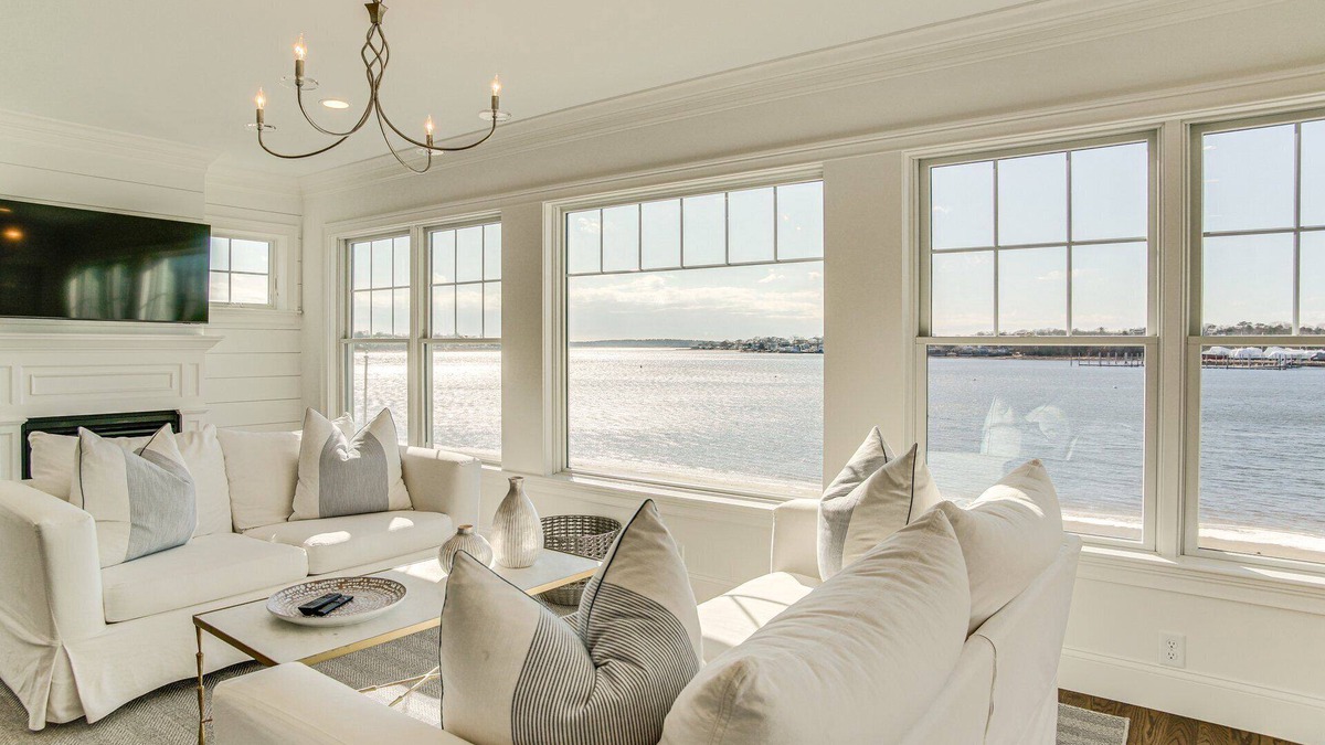 Wareham House | Luxury Ocean Front Home w/its own Private Beach. New, Clean+ High end finishes.