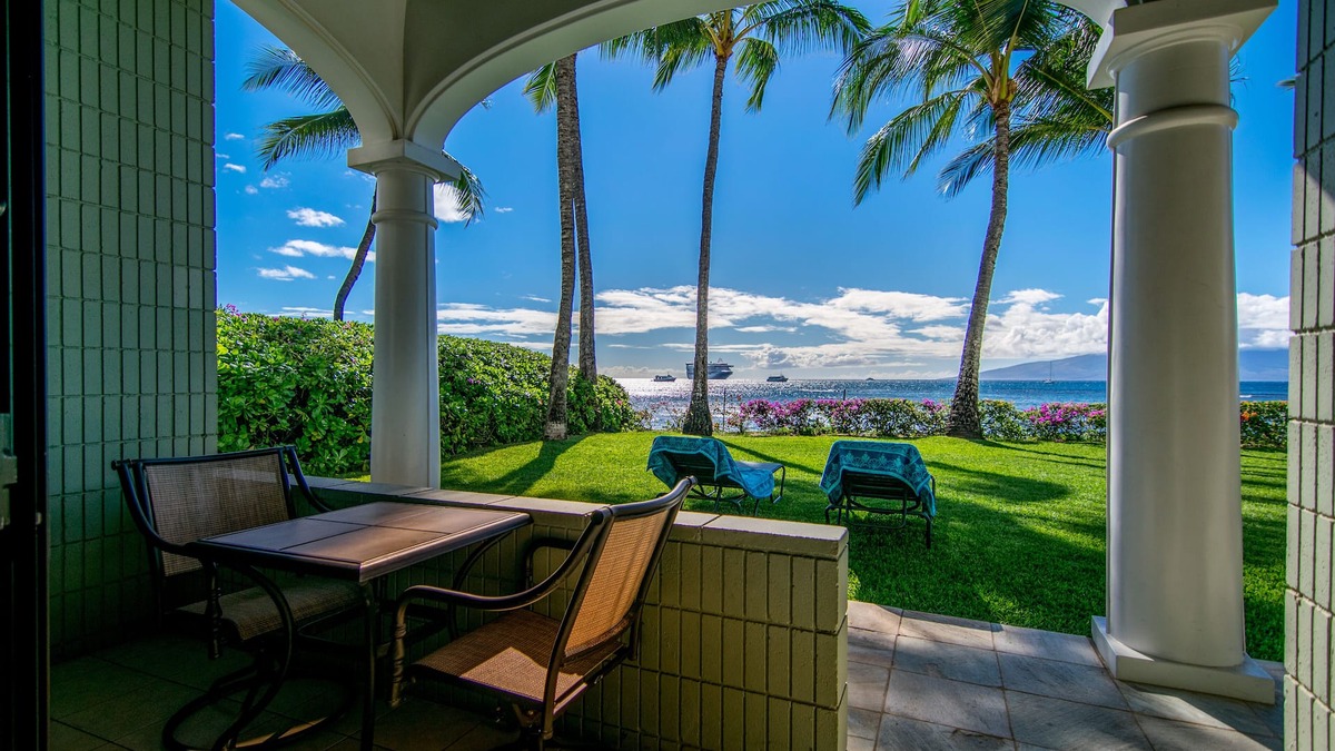 Historic Lahaina Front Street Condo | Luxury Oceanfront Condo, Steps to Sand
