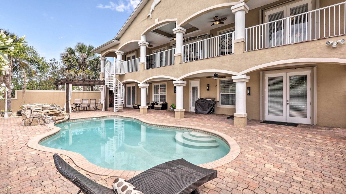 Palm Harbor House | Luxury Palm Coast Home w/Dock & Game Room!