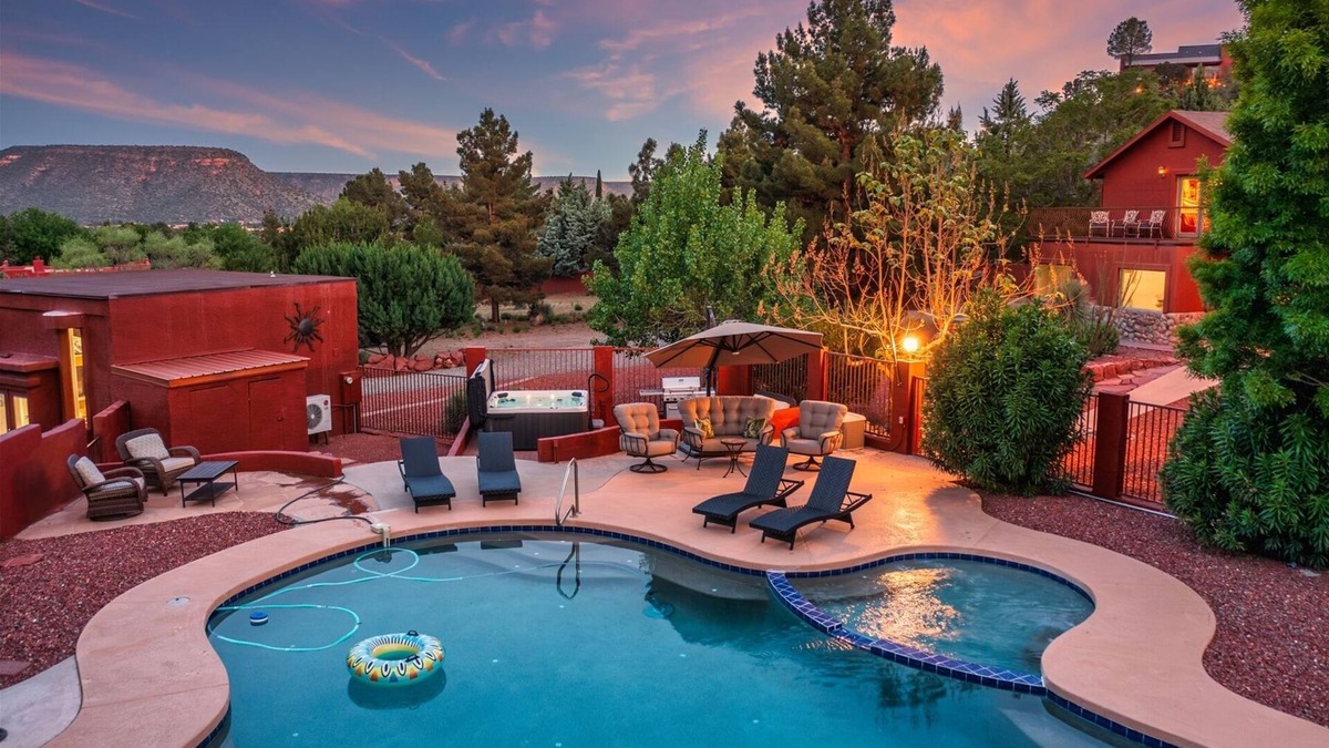 Oak Creek House | Luxury Peace & Tranquility Views Abound! Private Pool & Hot Tub in Sedona!