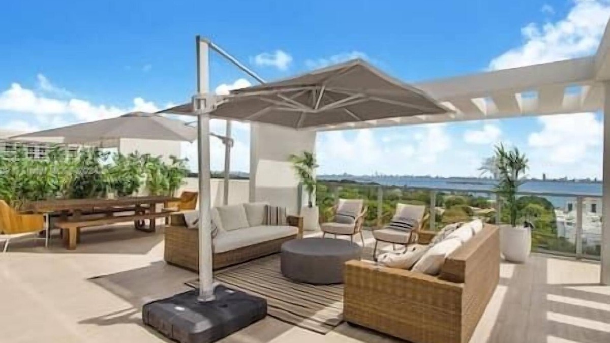 Northeast Miami Condo | Luxury Penthouse with Water Views and Massive Private Terrace and Free Parking