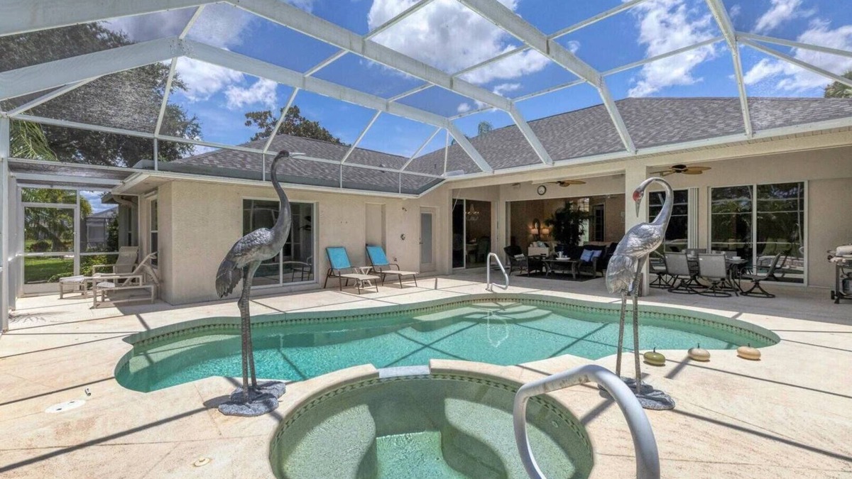 White Marsh House | Luxury Private House with Pool on Charlotte Harbor Area, Charlotte County House 5848