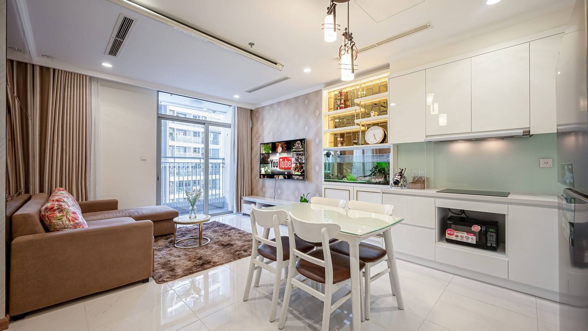 Hang Xanh Apartment | LUXURY RIVER VIEW 1 BEDROOM APT IN VINHOME CENTRAL PARK