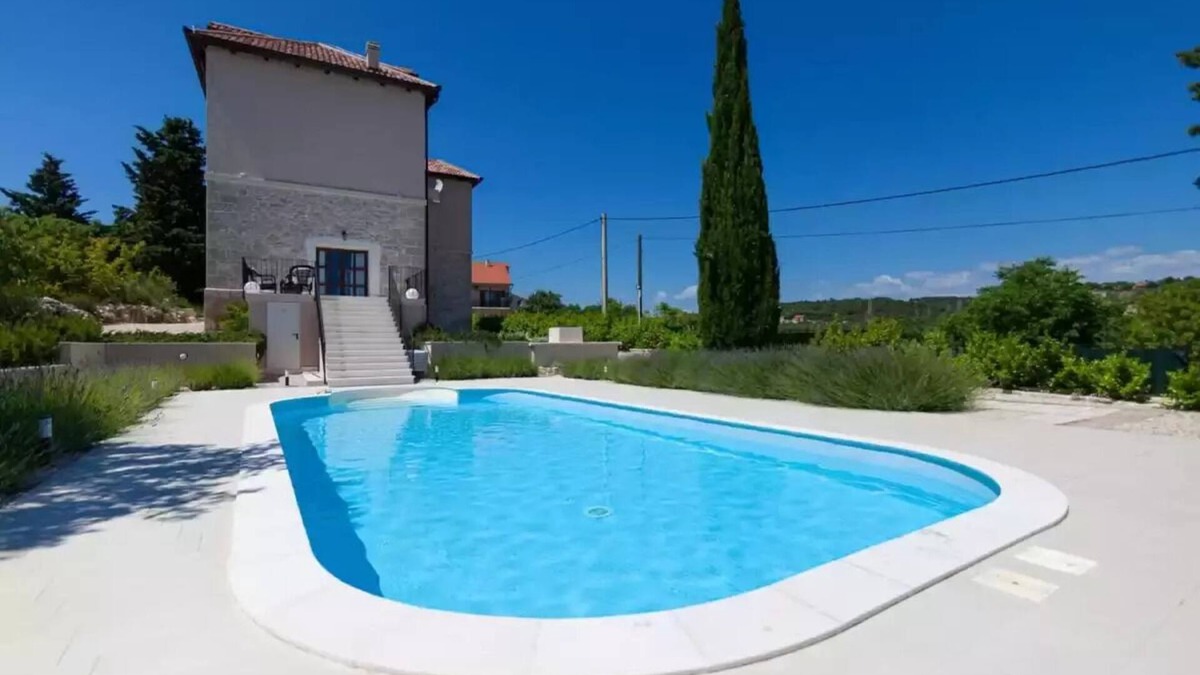 Skradin Villa | Luxury Rustic Villa Maria with Pool & Sauna