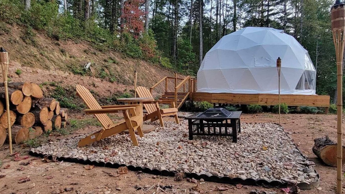 Robbinsville Cabin | Luxury Stargazing Dome On The Dragon's Tail