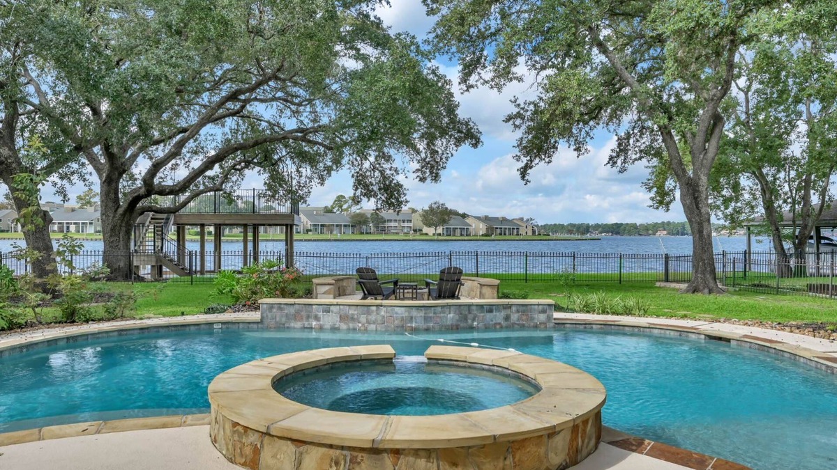 April Sound House | Luxury Waterfront Home with 2 Primary Suites, Pool, Spa, Boat Dock & Breathtaking Views!