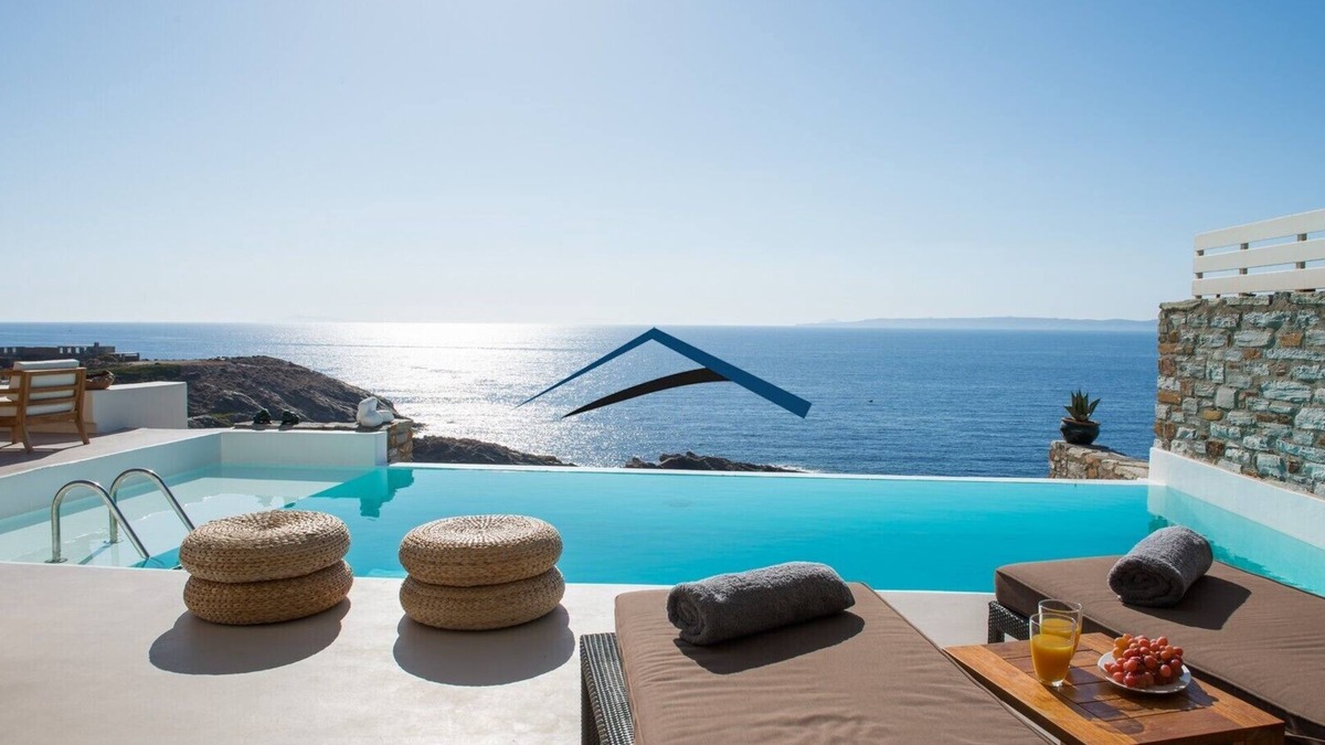 Kea Villa | Luxury waterfront villa with a swimming pool and direct access to the sea