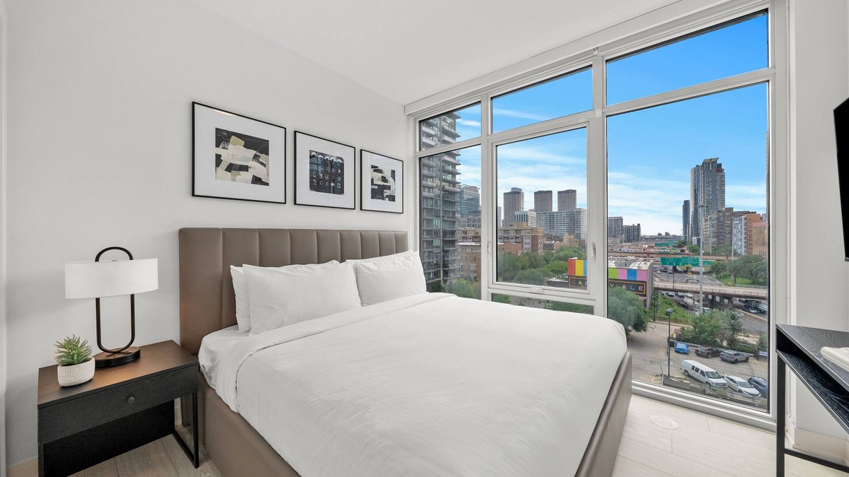West Loop Apartment | Luxury West Loop Stay: Modern Suites w/Balcony, Resort Amenities & City Views