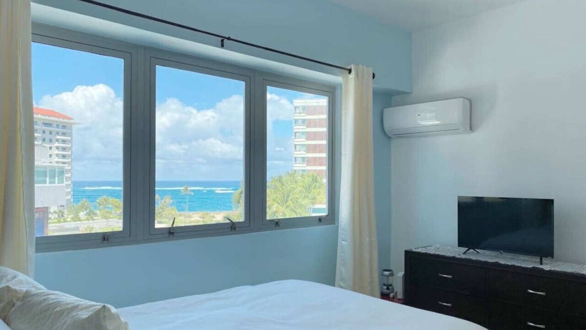 Santurce Apartment | Luxury windows over Condado Beach, San Juan