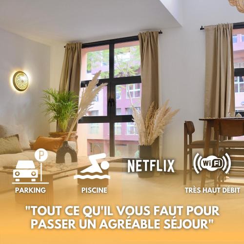 Majorelle Apartment | M17-Le Duplex-Balcon-Piscine-Majorelle