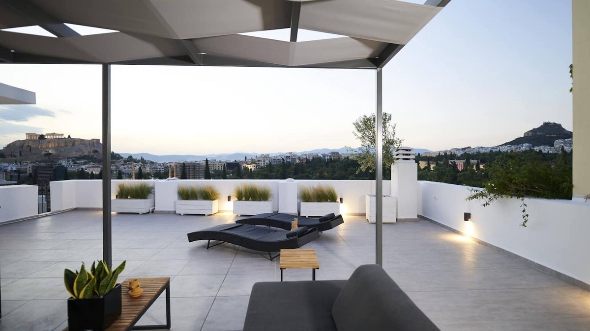 Mets Apartment | Ma Maison Acropolis Mansion Suite N 7 Roof Garden