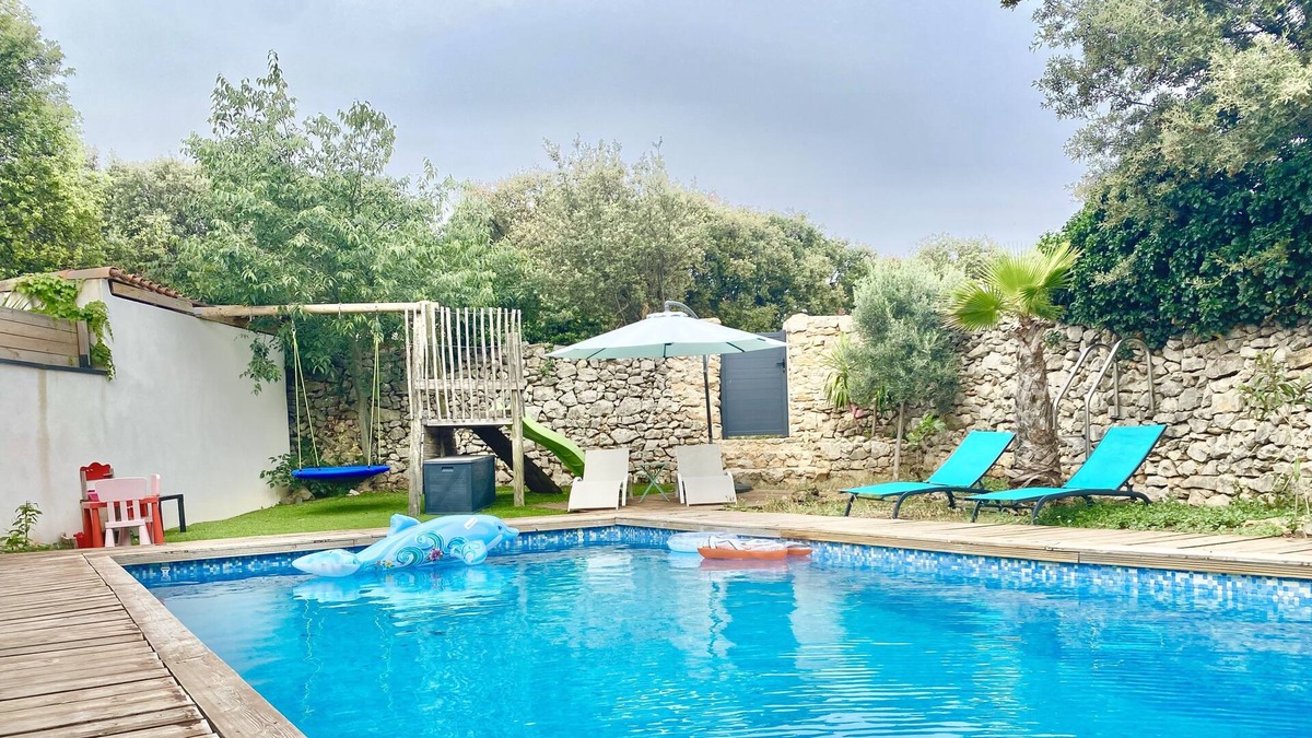 Cournonsec Other | Maison Familiale Entre mer et Garrigue, Piscine