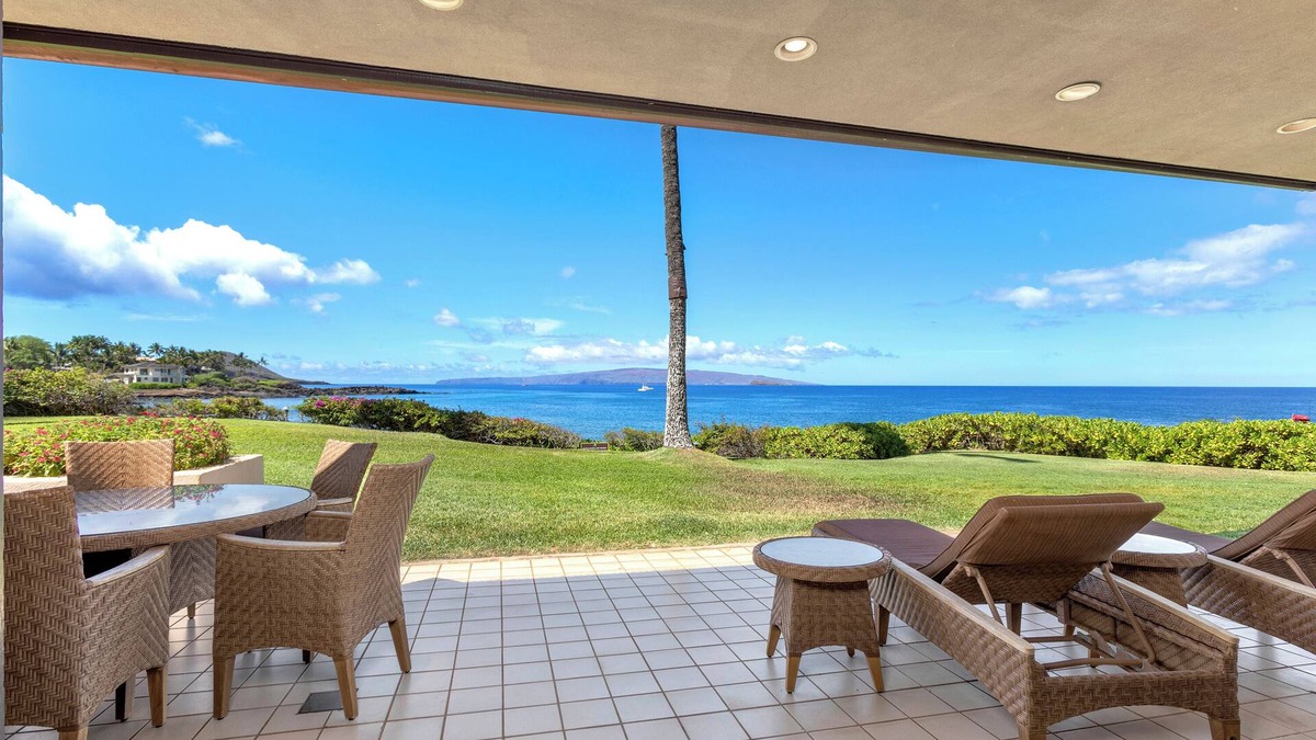 Wailea Condo | Makena Surf F104 - Oceanfront 3BR w/AC, Panoramic Views & Beach Access