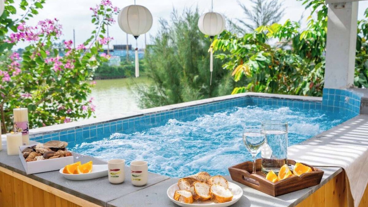 Cam Chau Villa | Man Villa | Sunset Outdoor Jacuzzi 8min to Oldtown