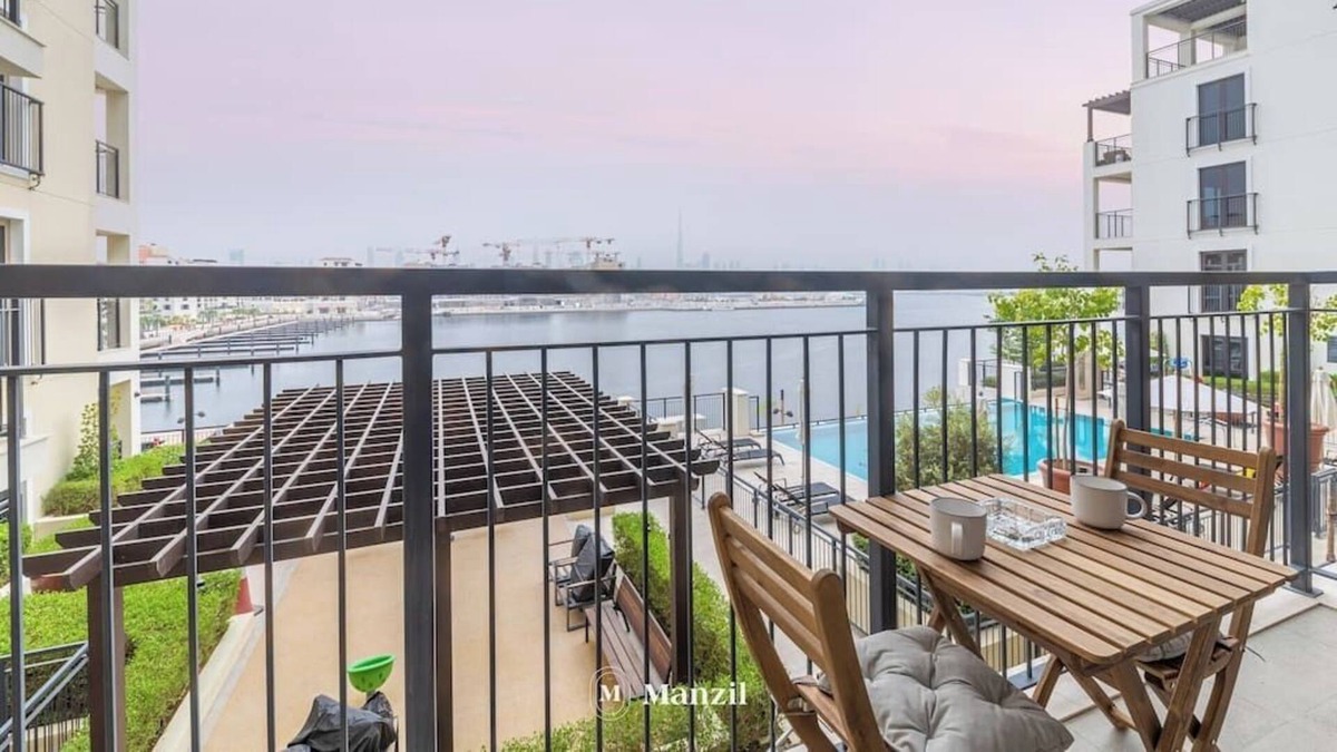 Dubai Apartment | Manzil - 1BR Home in Port de la Mer w Lake Access
