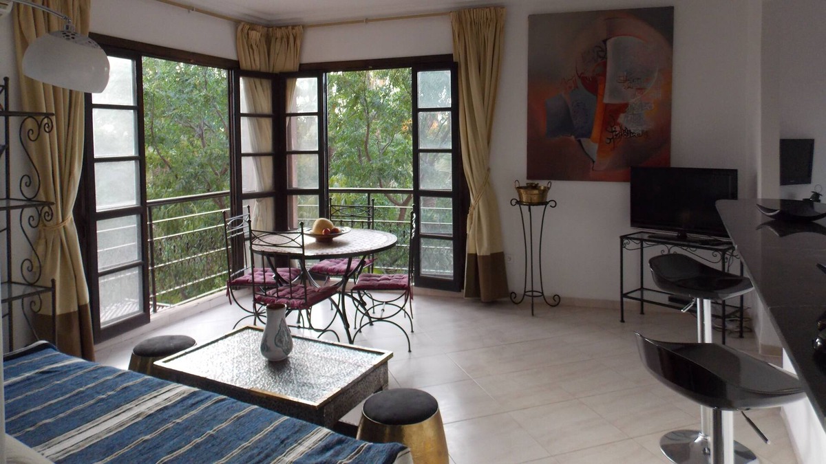 Majorelle Apartment | MARRAKECH TOWN CENTER RENTAL, SUPERB VIEW IMPRENABLE ON GARDEN MAJORELLE 90M²