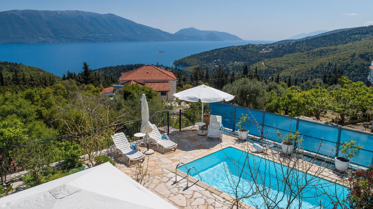 Tselendata Villa | Matsoukata-Fiskardo, Spectacular view of Ithaca