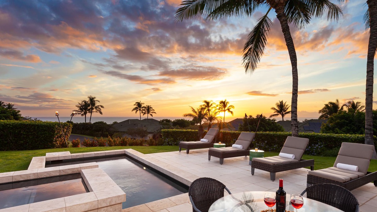 Kamuela Villa | Mauna Kea Resort Villa, Ocean Views With Pool & Spa In Backyard
