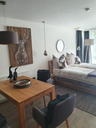 Schliersee Apartment | Maurers Schlierseetraum 6, Studio 455 mit 42 qm neu renoviert, Erdgeschoss mit eingezäunter Terrasse in ruhiger Lage am Kirchbichlweg 8