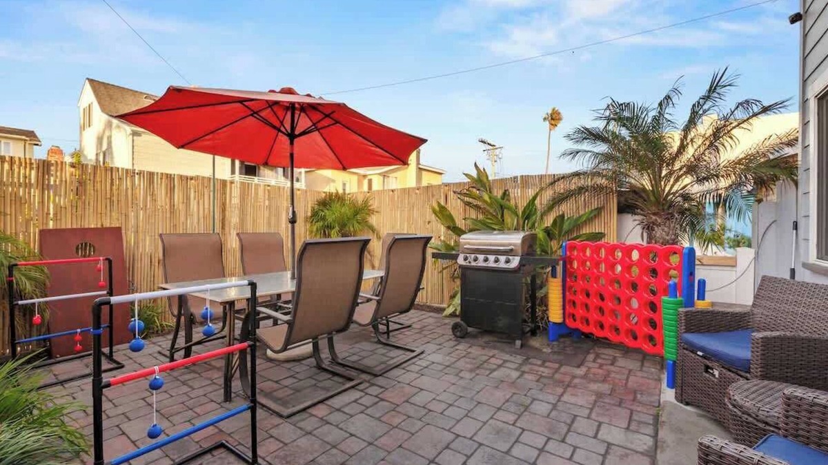 San Diego House | MB Rooftop Deck and BBQ Patio House + 2 parking!