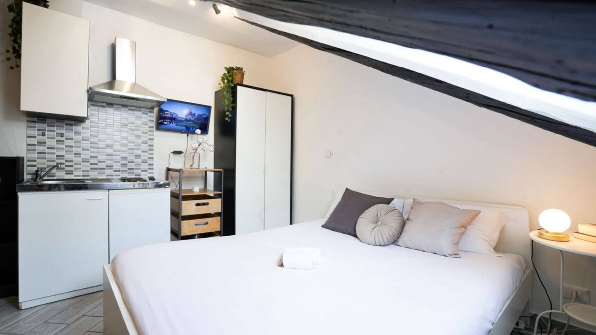 San Salvario Apartment | [Metro Dante] Mansarda Raffaello