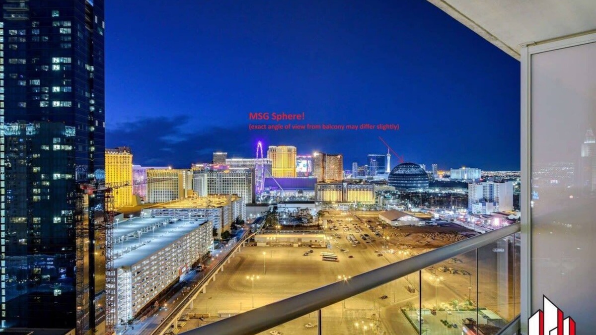 Las Vegas Condo | MGM Signature-08-801 1Br2Ba F1/Strip View Balcony