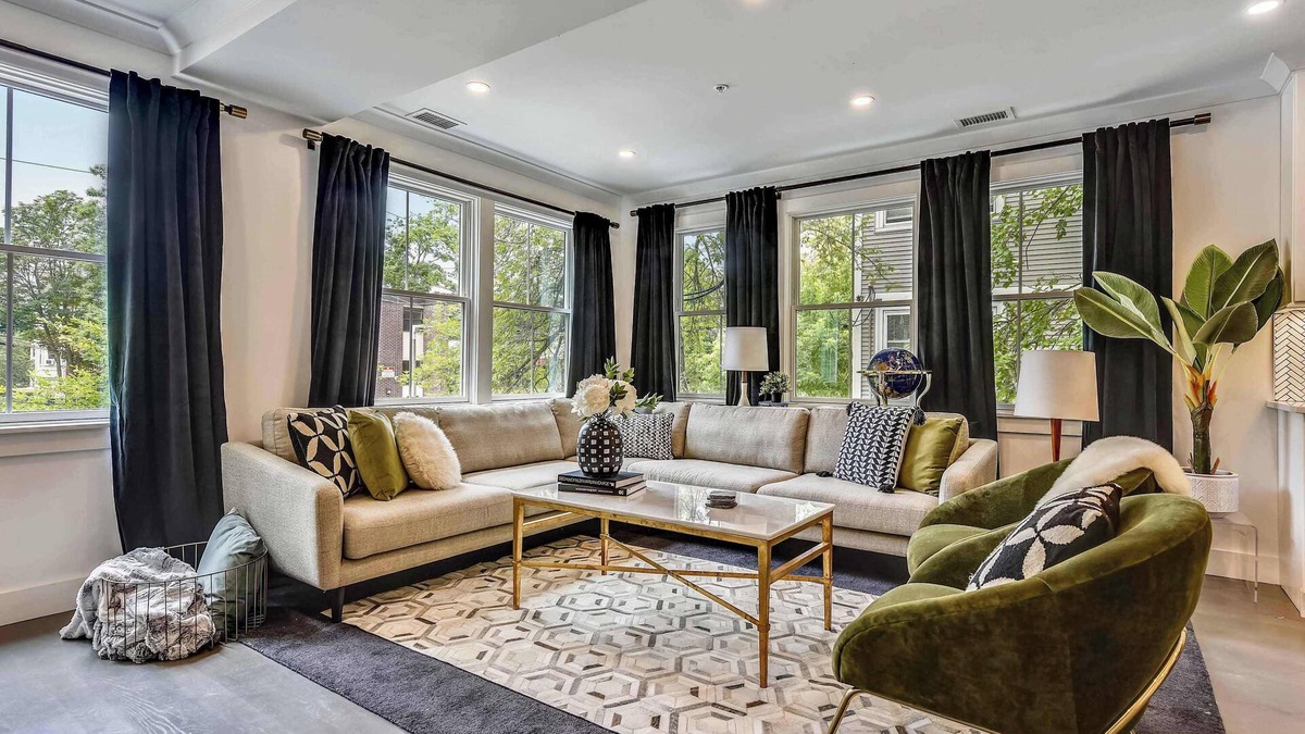 Jamaica Plain Apartment | Mid-Century Glam Retreat, Near T
