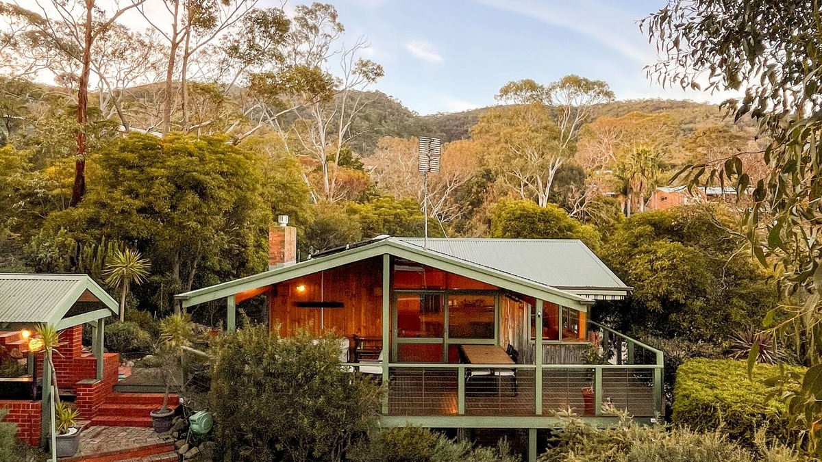 McCrae House | Mid century modern style home with pool and sauna. Pet friendly!