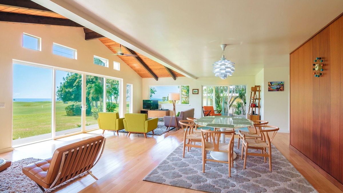 Princeville House | Mid-century Remodeled Spectacular Ocean Views! 10% Discount for Week+ Stays!