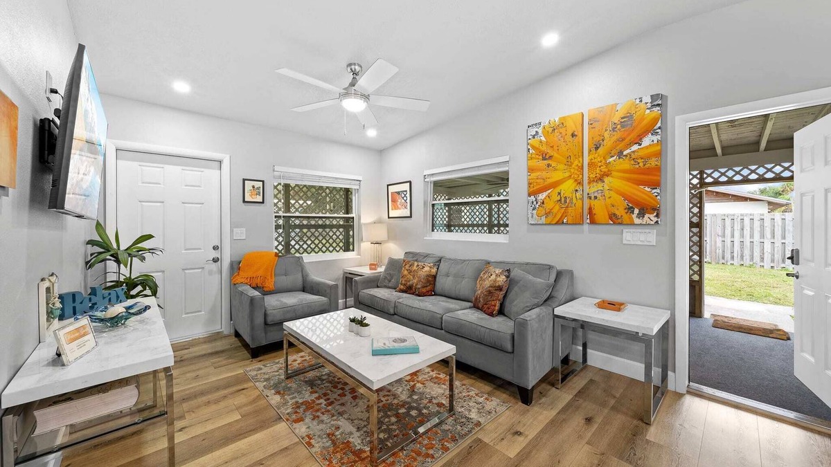 Cocoa Beach Apartment | Midtown Cottage - Walk to it All!