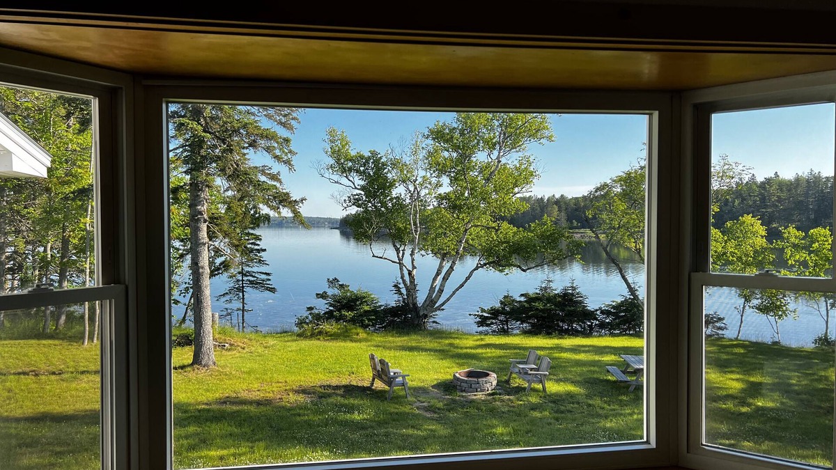 Trenton House | Mill Cove, a shorefront home with large kitchen to gather, great water views!