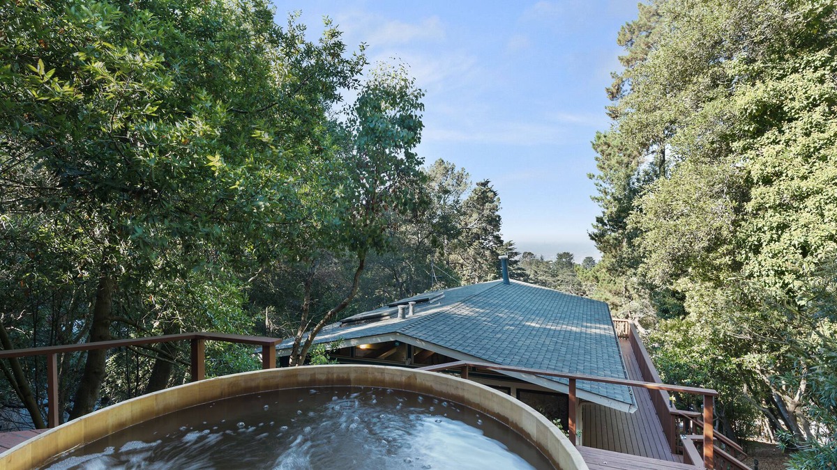 Piedmont Pines House | Minutes to SF + Serene nature escape with cedar hot tub and spectacular views.