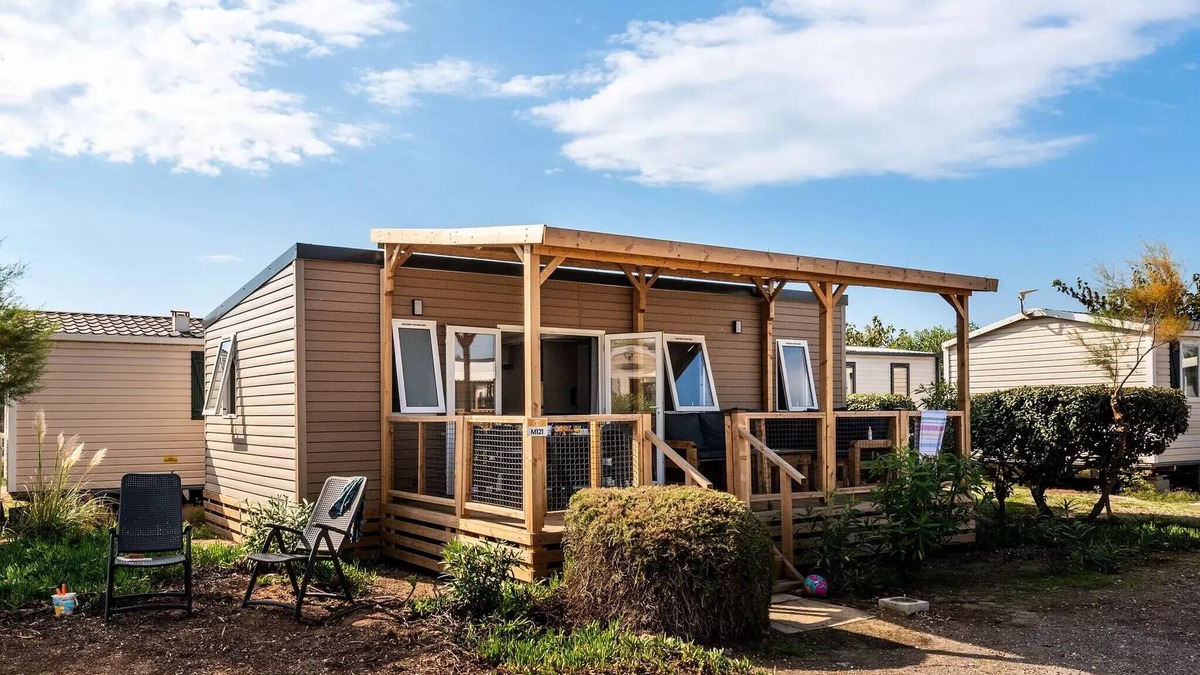 Les Mazures House | Mobil-home | Premium | 3 Ch. | 6 pers. | Terrace Lounge | A/C