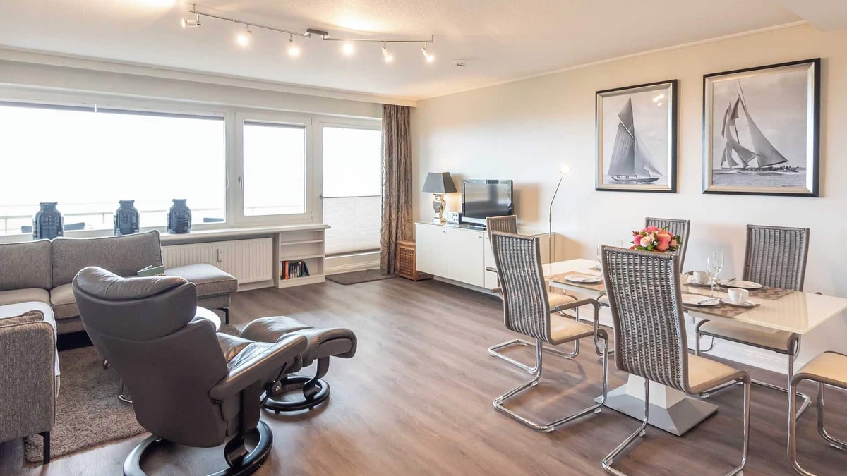 Wenningstedt-Braderup Apartment | Modern 2-room apartment with sea view and approx. 65 m², for up to 4 people