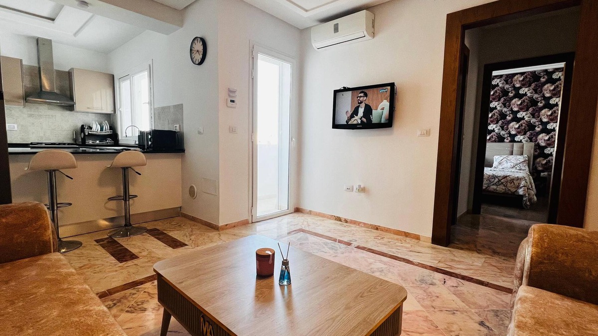 Monastir Apartment | Modern 1-Bedroom Apartment Near the Beach – Quiet & Fully Equipped