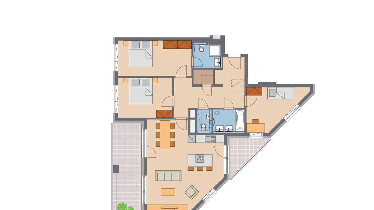 Prague 13 Apartment | Modern 3 bedroom apartment