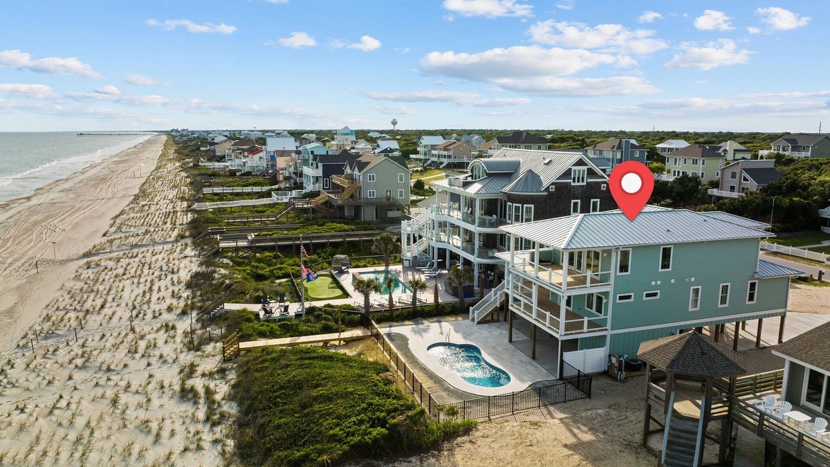 Emerald Isle House | Modern 5BR Ocean Front Home w/Pool!
