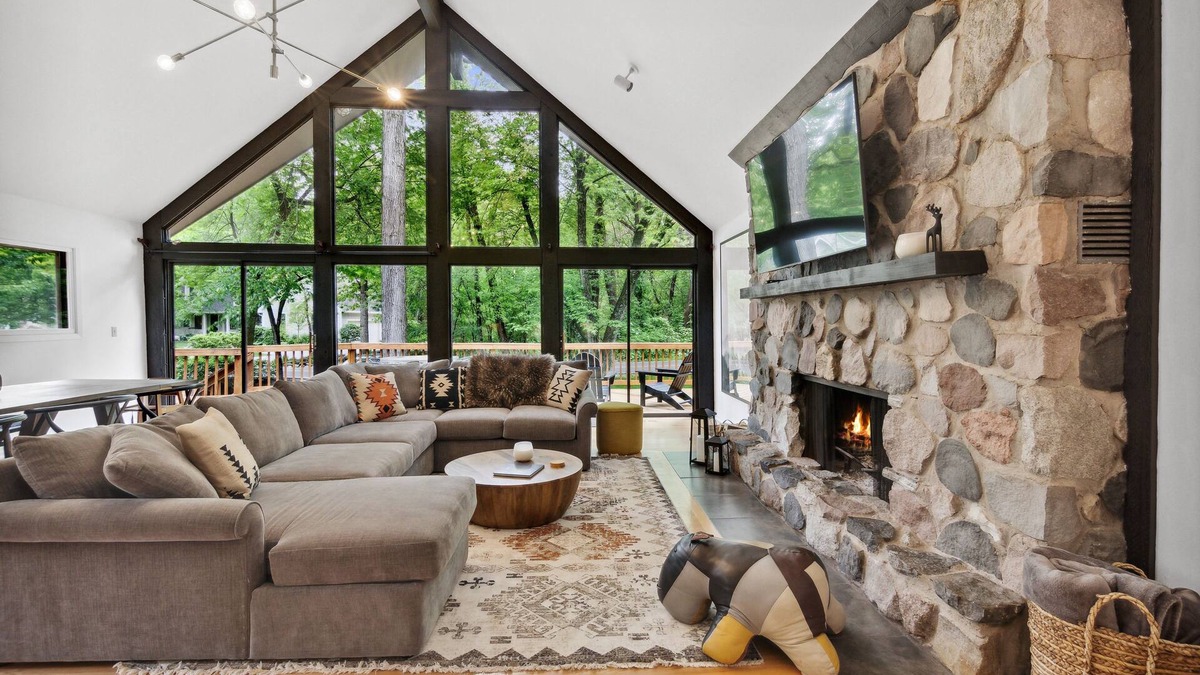 Fontana House | Modern A-Frame Cabin + Hot Tub + Golf Cart. Amenities Galore!
