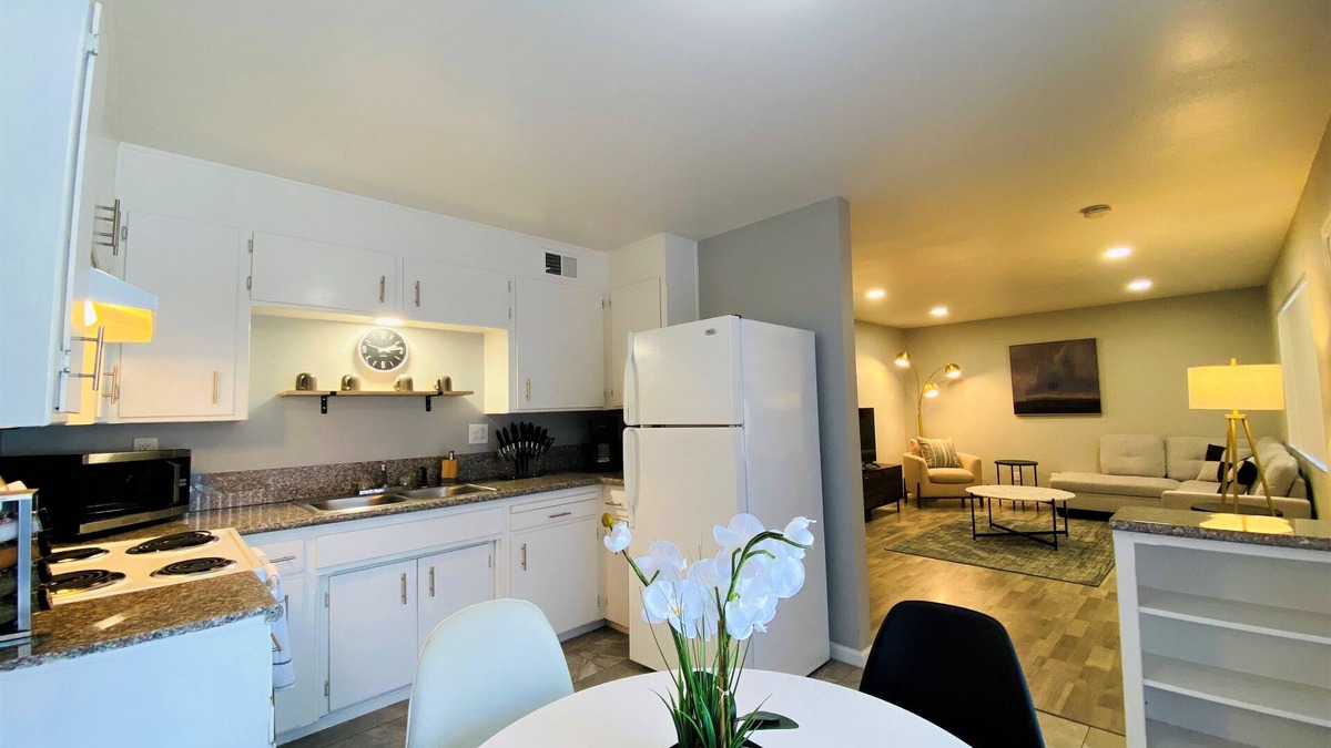 Modesto Condo | Modern and Bright Downtown Retreat.
