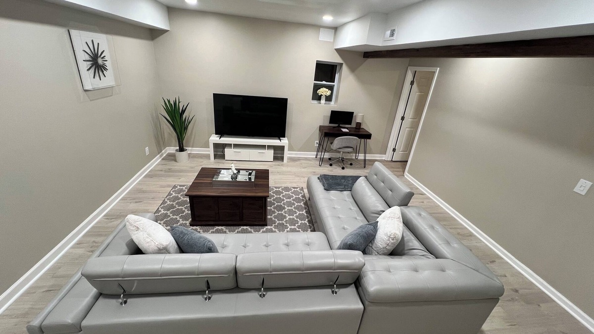 Lawrenceville House | Modern Basement Retreat 2BR King Suite