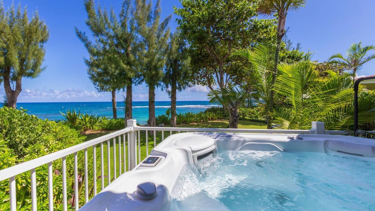 Wainiha House | Modern Beachfront Estate near Tunnels, Sleeps 12