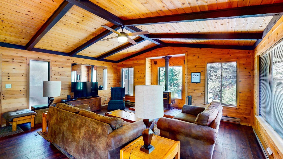 Fish Camp Cabin | Modern cabin w/beautiful views, private gas grill, W/D, and wood fireplace