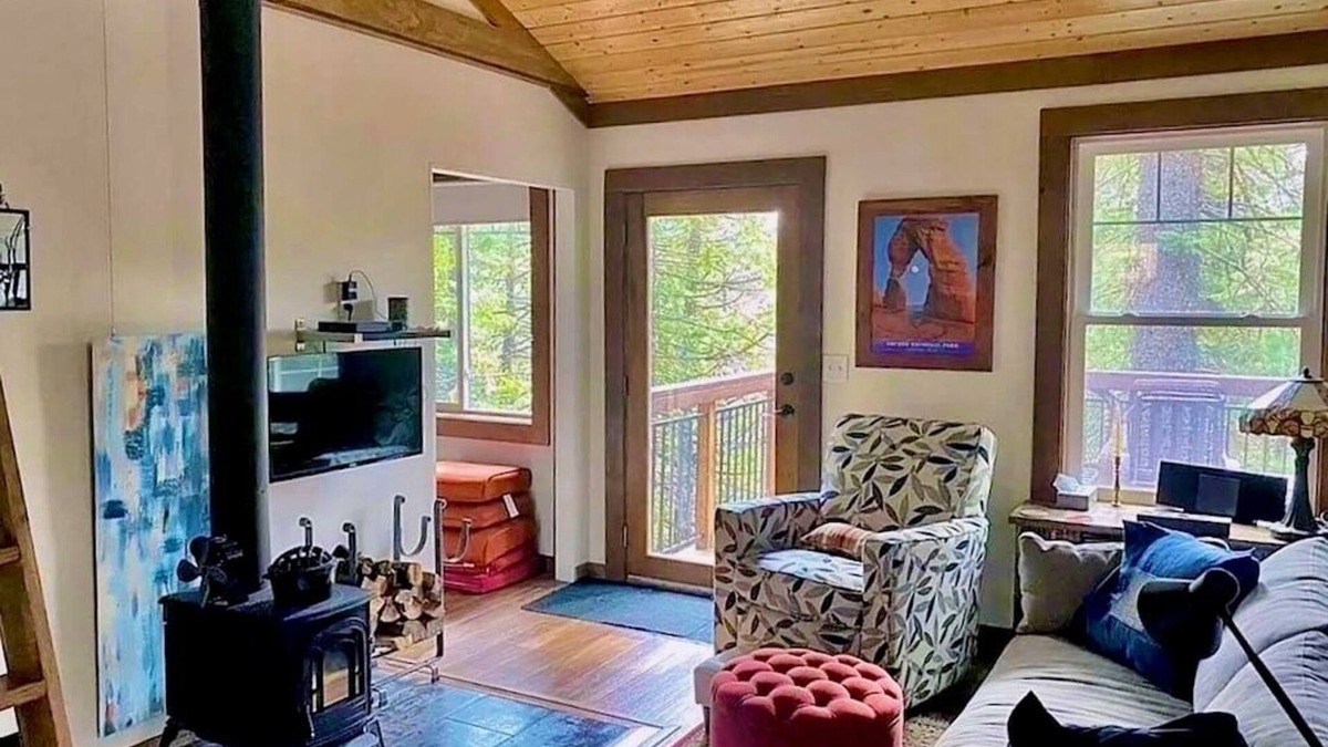 Mineral Cabin | Modern-Chic Cabin. 10 miles to Lassen! Snowshoes, EV Charging.