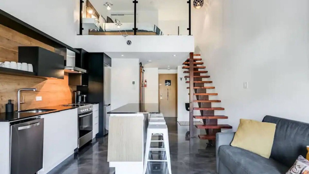 Mont-Tremblant Village Apartment | Modern condo 10 min. drive from ski resort, with mountain views